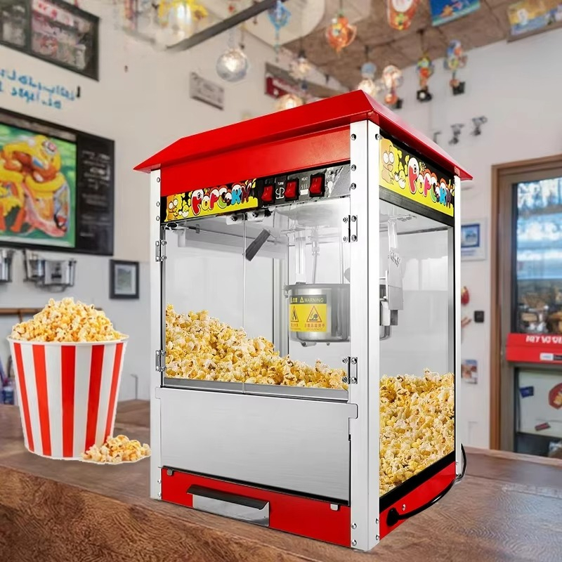 Popcorn Machine Home - 1400W Hot Air Popcorn Machine, Commercial
