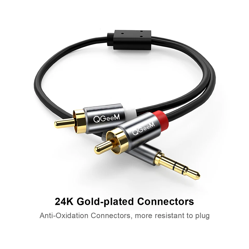 QGeeM RCA Cable 2RCA to 3.5 Au - đánh giá và giá Home Cinema Marantz
