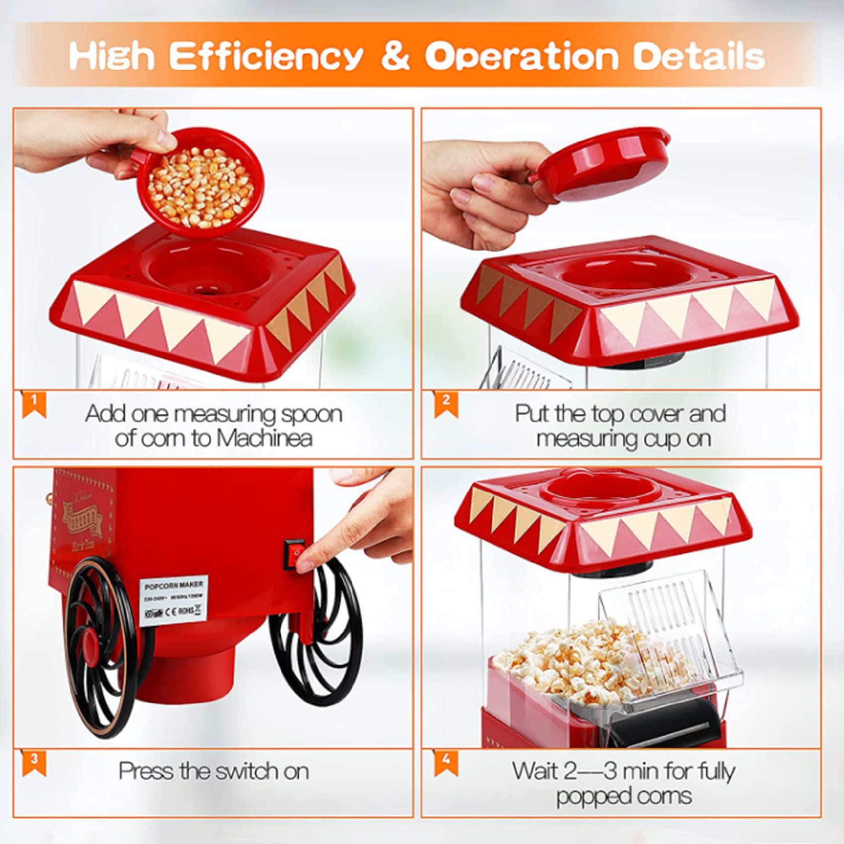 A69X-Popcorn Maker,Hot Air Pop - đánh giá và giá Popcorn Machine Home