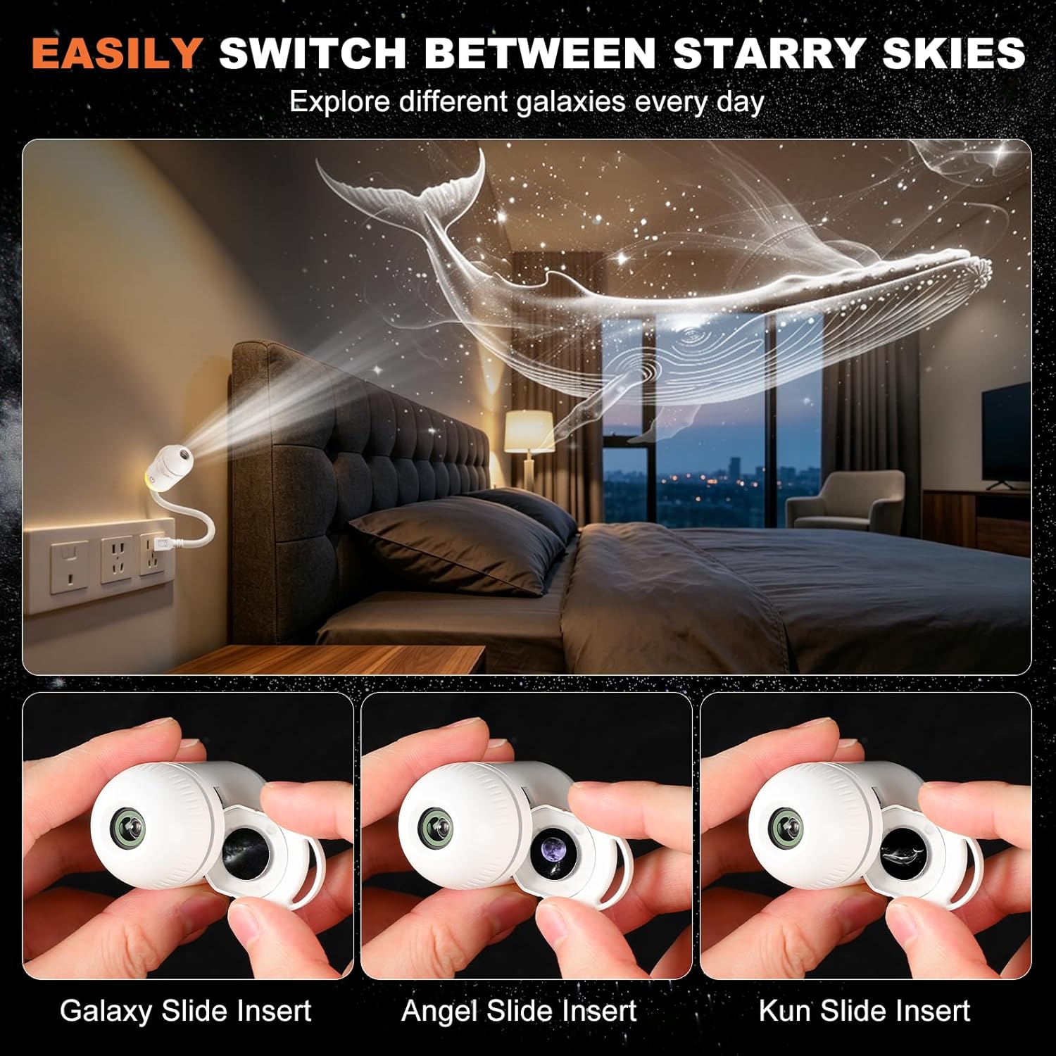 Galaxy Projector Night Light,  - đánh giá và giá Home Cinema Led Projector
