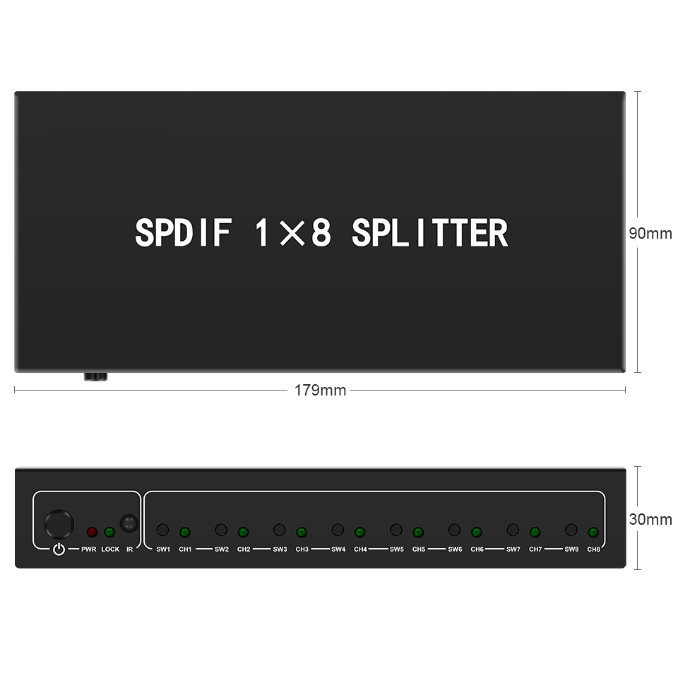 Optical Audio Splitter,1 in 8  - đánh giá và giá Home Cinema Marantz