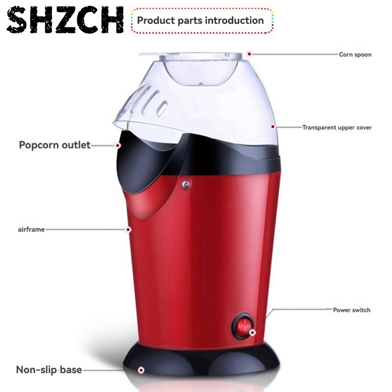 1200W Hot Air Popcorn Machine  - đánh giá và giá Popcorn Machine Home