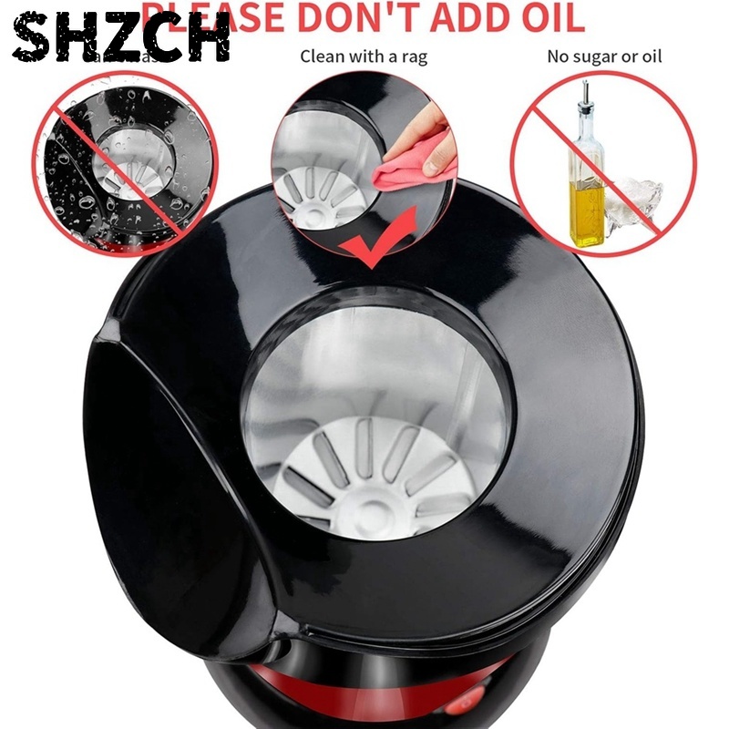 1200W Hot Air Popcorn Machine  - đánh giá và giá Popcorn Machine Home