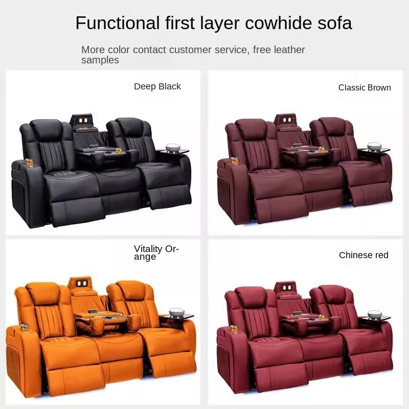 Leather Recliner Sofa Sets Pow - đánh giá và giá Home Cinema Recliners