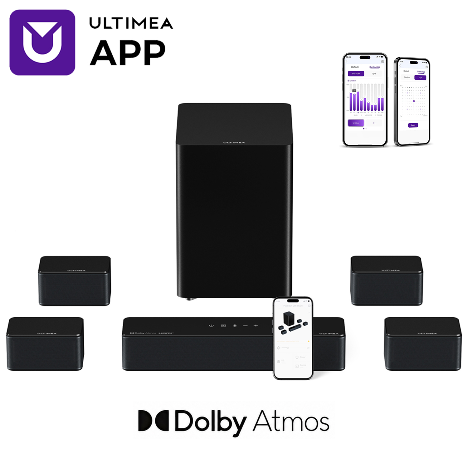 ULTIMEA Poseidon D80 7.1 Surro - đánh giá và giá Home Cinema Dolby Atmos 7.1