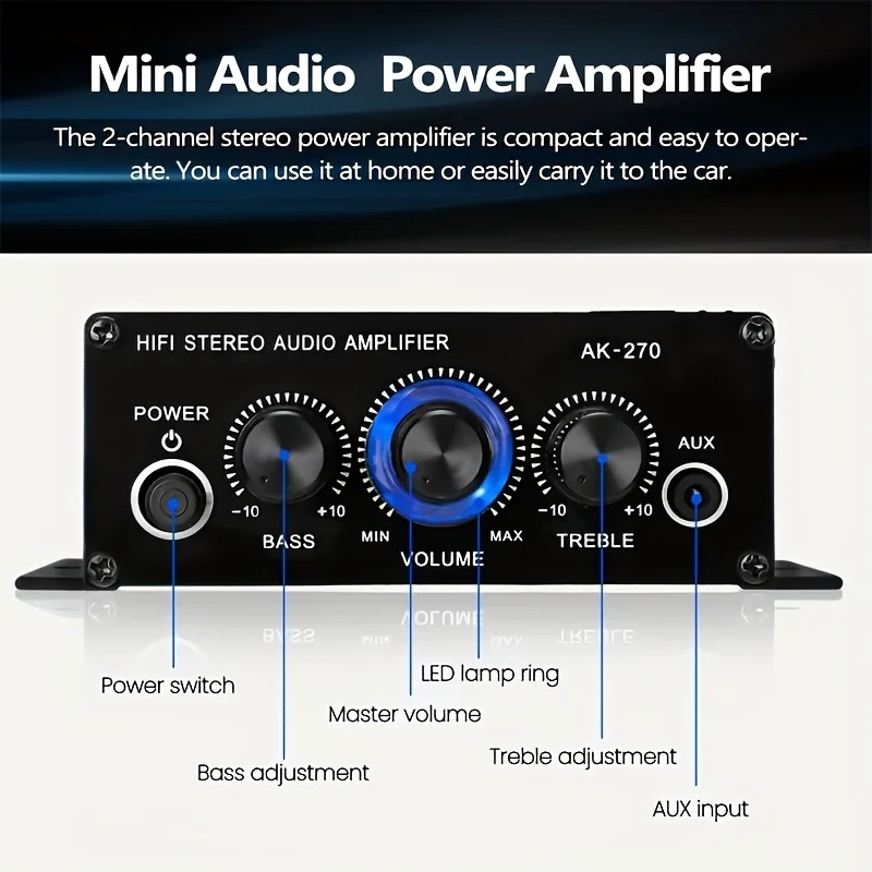 AK-270 400W Mini Power Amplifi - đánh giá và giá Home Cinema Marantz