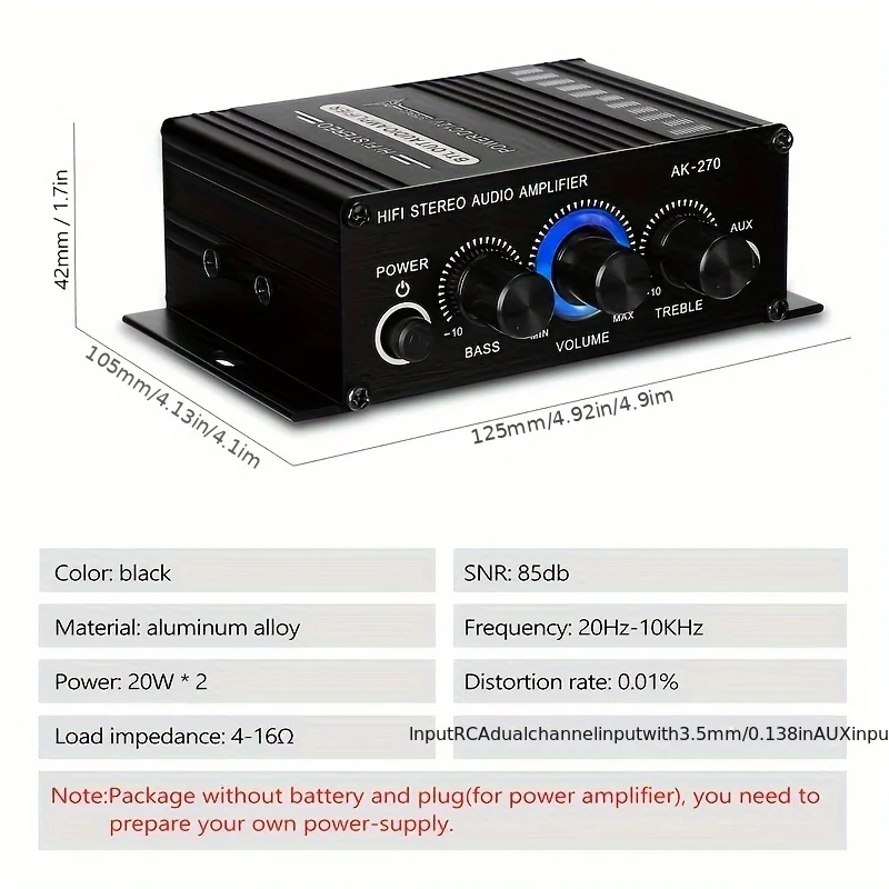 AK-270 400W Mini Power Amplifi - đánh giá và giá Home Cinema Marantz