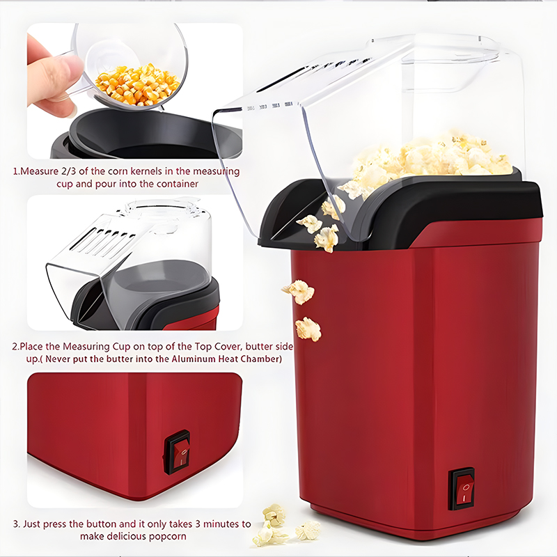 Mini Automatic Hot Air Popcorn - đánh giá và giá Popcorn Machine Home