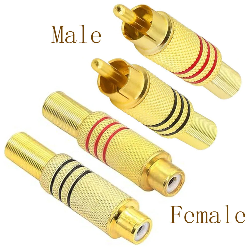 4PCS RCA Plug Gold Plated Sold - đánh giá và giá Home Cinema Marantz